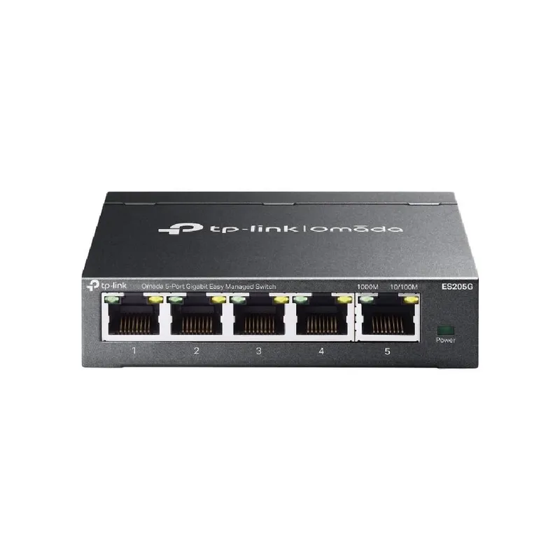 Switch Omada By Tp-link 8 Portas Gigabit Rack Case Metal Es208g