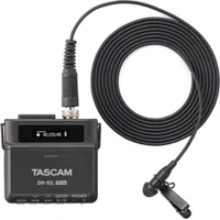 Gravador Tascam Dr-10l Pro Portátil Com Microfone Lavalier Preto Br.