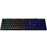 Teclado Membrana Gamer Kalkan Hati, Rainbow, USB, ABNT2, Preto - KLK00012