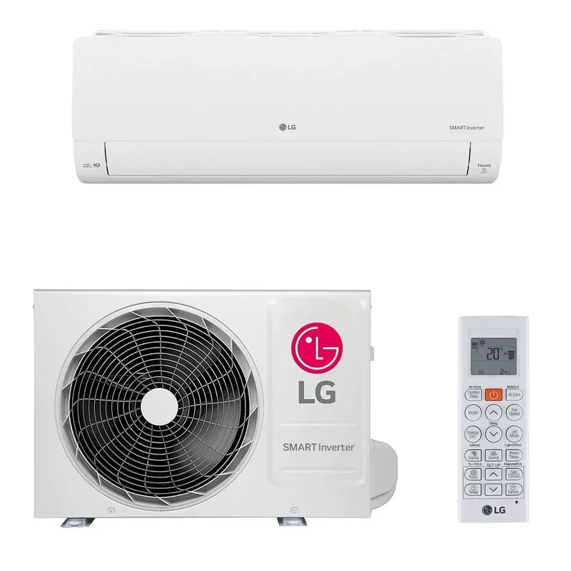 Ar Condicionado Split Lg Hi Wall Smart Voice Inverter 9.000 Btu/h Frio Monofásico Branco S3-q09ja31e 220v