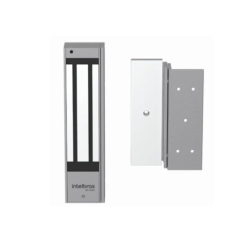 Fechadura Eletroímã Intelbras Fe 10300 V2 Prata 300kgf 12vdc