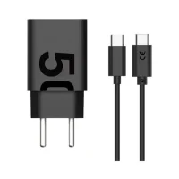 Carregador Turbo 50w Ultra Rápido Tipo C Com Carregamento Rápido + Cabo Tipo C Compatível Com Todos Aparelhos Tipo C