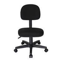 Cadeira Design Office Móveis Secretária, Até 120 Kg, Base Giratória, Economy - Preto
