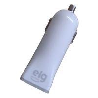 Carregador Veicular C/1 Porta Usb Branco Cc1s Elg