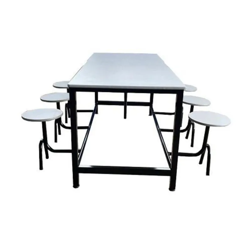 Mesa Para Refeitório Para 04 Lugares Linha Rossi Cinza