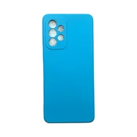 Capa Samsung A33 5g Silicone Aveludada Protege Câmera Colorida Capinha Anti Impacto A33:azul Céu