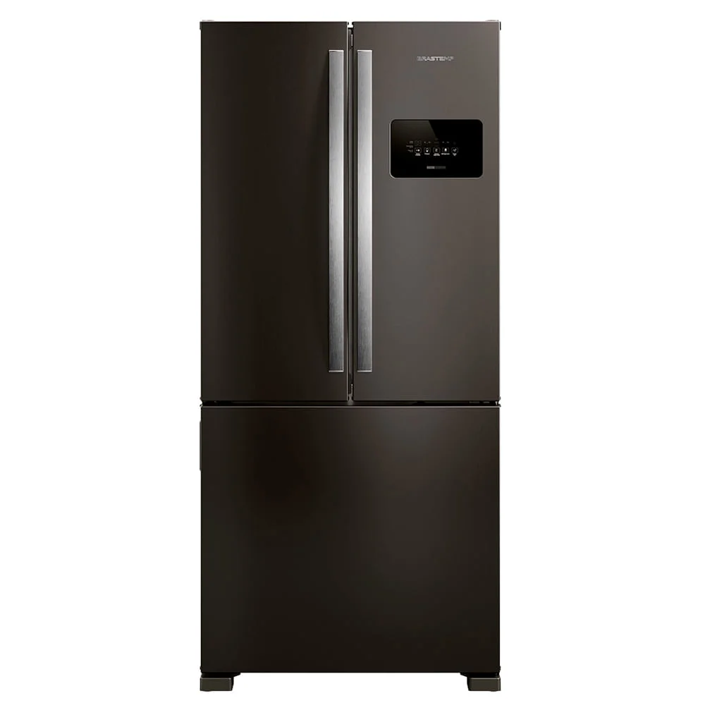 Refrigerador French Door Brastemp De 03 Portas Frost Free Com 559 Litros Black Inox - Bro85me - 220v