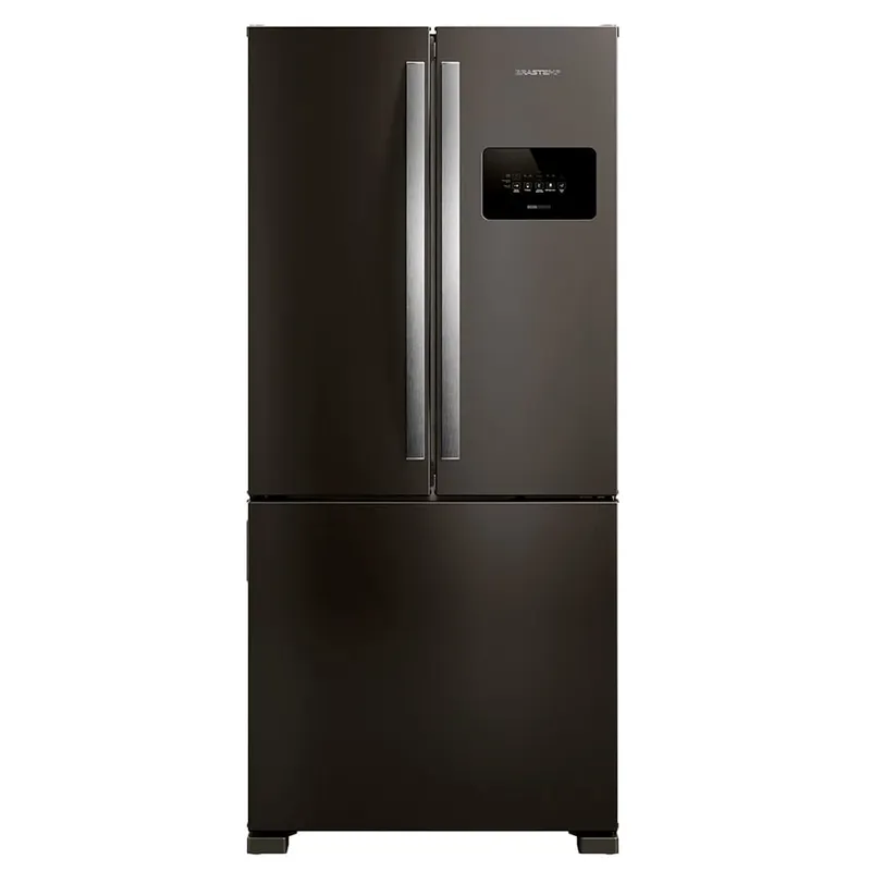 Refrigerador French Door Brastemp De 03 Portas Frost Free Com 559 Litros Black Inox - Bro85me - 220v