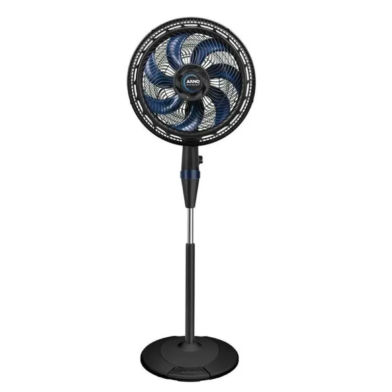 Ventilador De Coluna Arnove7c X-treme 40cm 7 Pás Preto E Azul 127v