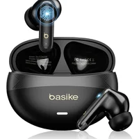 Basike Fone De Ouvido Bluetooth, Fone Sem Fio Ows Bluetooth 6.0 Com Tela LED