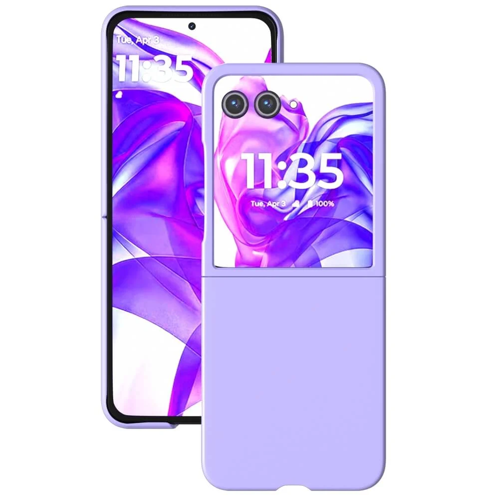 Capa Premium para Motorola Razr 50 - Encaixe Perfeito, Design Elegante, Leve e Fina, Proteção contra Arranhões e Uso Diário - Cor: Lilás
