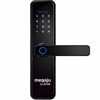 Fechadura Digital Biométrica Com Senha Cartão Rfid E Chave Segurança Alta Para Porta Residencial