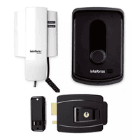 Kit Porteiro Eletrônico Interfone Ipr 8010 + Fechadura Aglinha