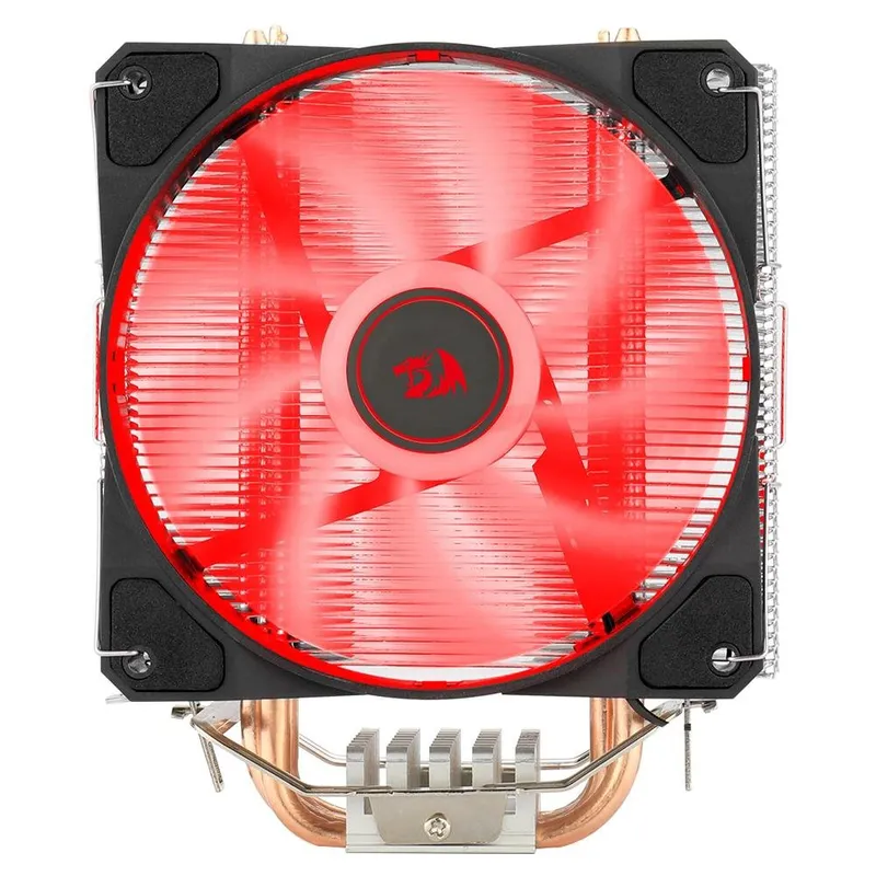 Air Cooler Redragon Tyr, LED Vermelho, AMD/Intel, 120mm, Preto - CC-9104R