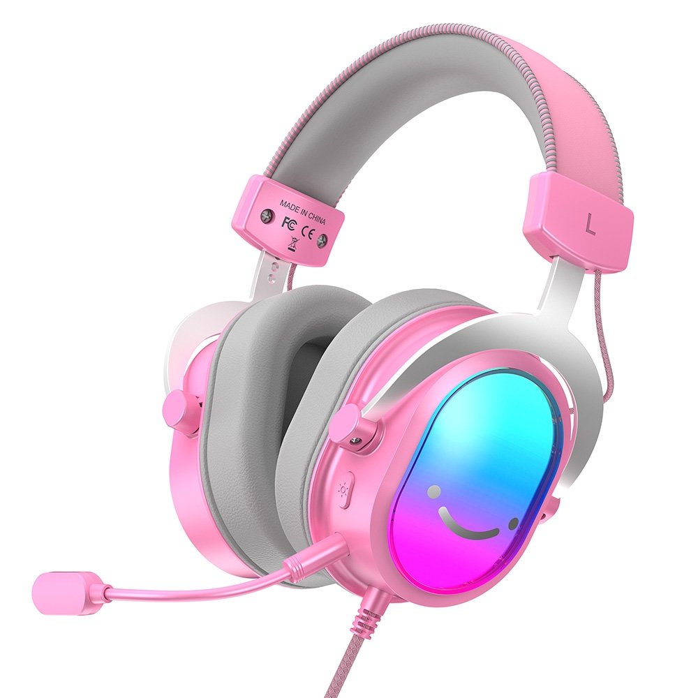 Headset Gamer Fifine AmpliGame H16 Rosa