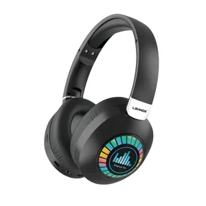 Fone De Ouvido Bluetooth 5.3 Com LED Headphone RGB Sem Fio Super Bass Lef-1028b Lehmox