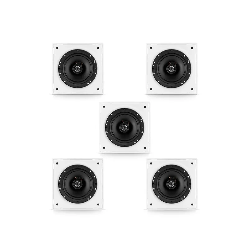 Kit 5.0 Frahm 6cx Para Home Theater Branco