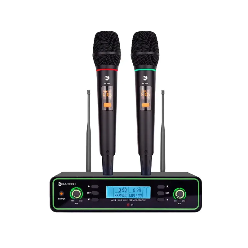 Microfone K422m Uhf Duplo Bastão Kadosh