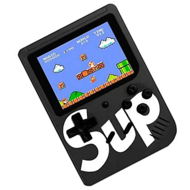 Vídeo Game Portátil Mini Console Box Retrô Clássico Com 400 Jogos Preto 2.9" - Sup