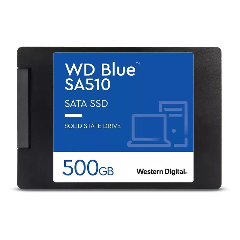 SSD SanDisk WD Blue, 500GB, SATA III, 2.5", Leitura: 560MB/s, Gravação: 510MB/s, Preto - WDS500G3B0A