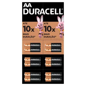 Pilha Alcalina Aa Pequena Duracell Com 16 Unidades