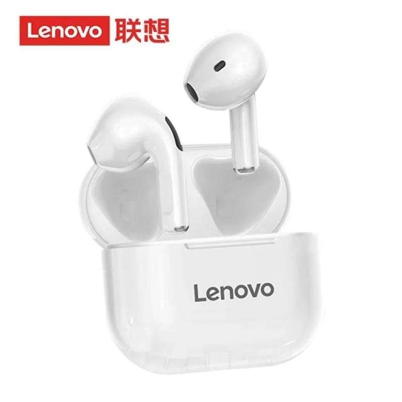 Fones De Ouvido Sem Fio Bluetooth Lenovo Lp 40 Branco