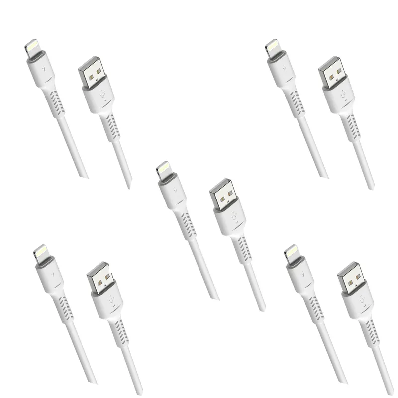 Kit Com 5 Cabos de Transferência de Dados E Carregamento, USB / Lightning, 2M