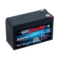 Bateria Selada Para Segurança, Nobreak, Sec Power, 12V/7ah (6,2ah), Chumbo-ácida Agm-vrla - Fp 12-70als