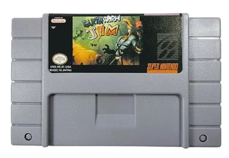 Jogo Retro Video Game Super Nintendo Earthworm Jim 1