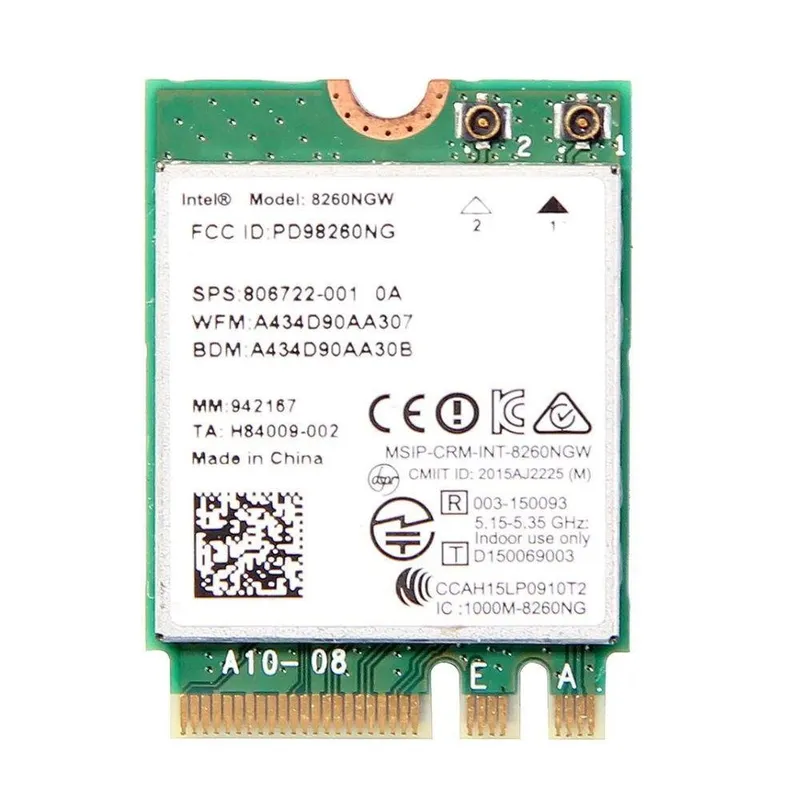 Placa Wifi Intel Dual Band, Wireless-ac 8260 8260ngw