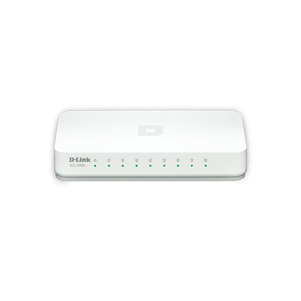 Switch D-LINK Fast-Ethernet 8 portas - DES-1008C