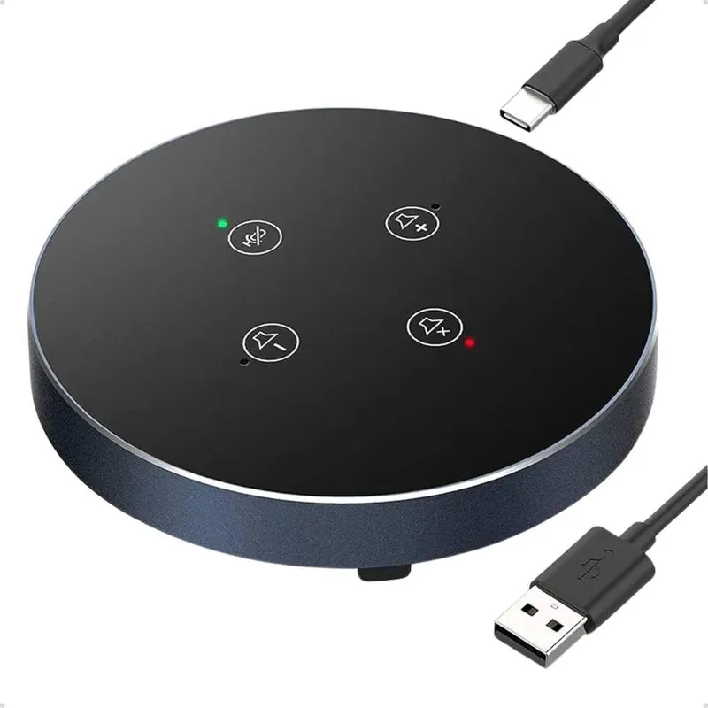 Microfone De Mesa Usb Com Função Mudo E Alto-falante