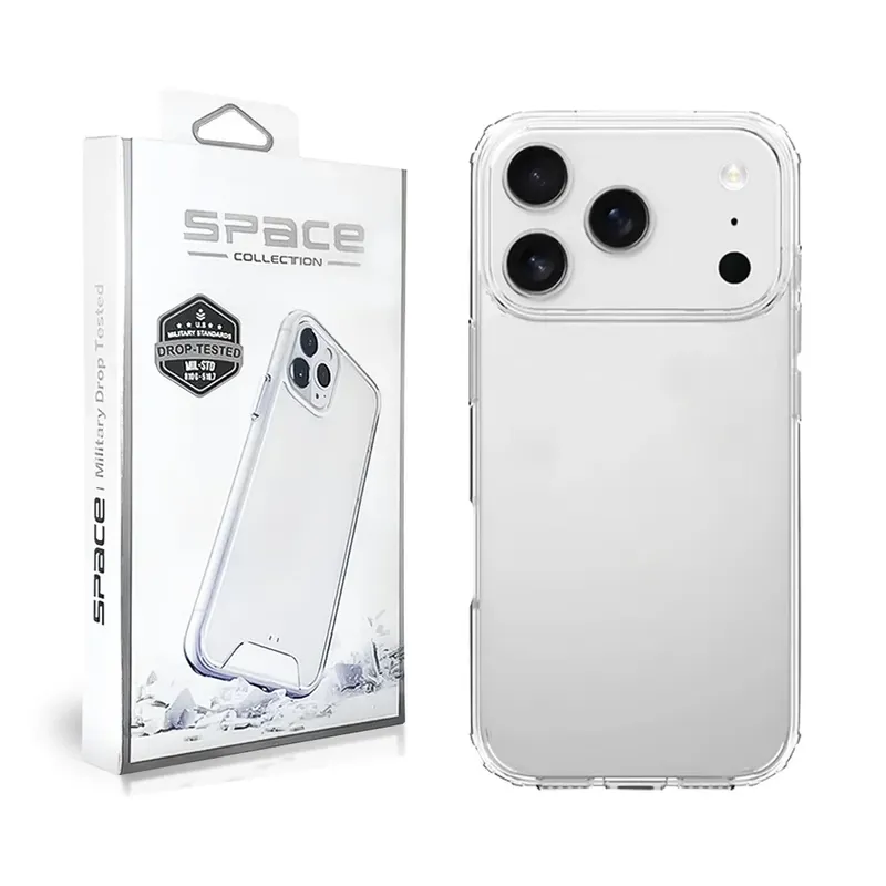 Capa Capinha Space Hybrid Clear Anti-impacto Compatível Iphone 17 Pro Max 6.9