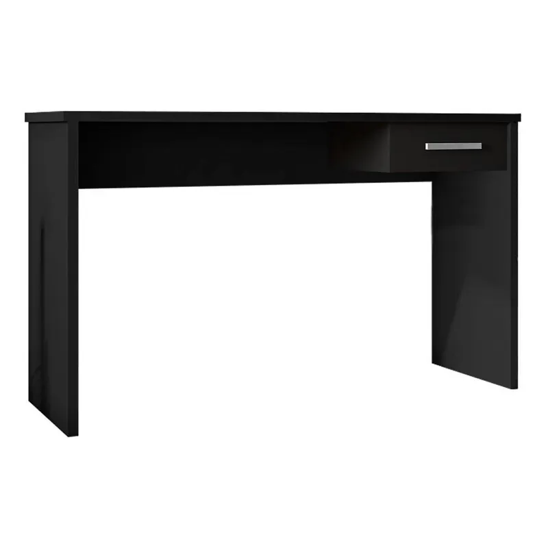 Mesa Para Escritório Gran Belo Home Office Com Gaveta Emma Preto Texturizado