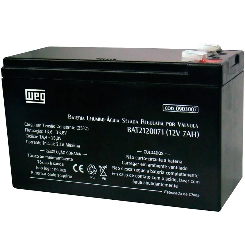 Bateria WEG Selada - VRLA 12V/7AH 13293745