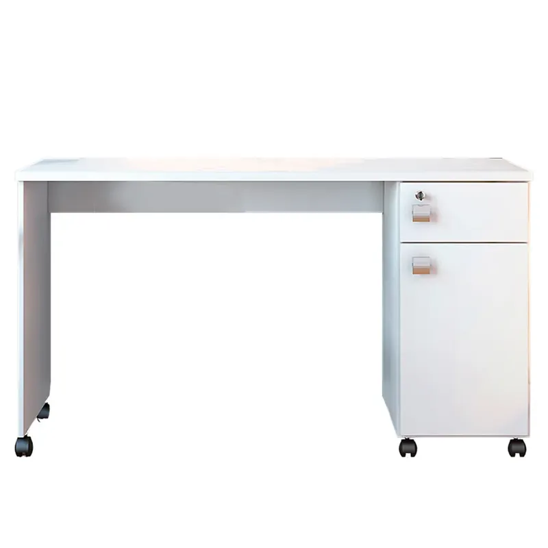 Mesa Computador Lukaliam Malta, 1 Porta, 1 Gaveta, Branco - 902889