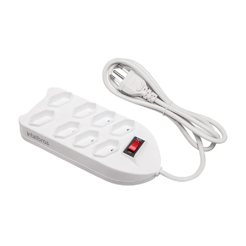 Filtro De Linha Intelbras 8t Epe 1008+ Cabo 1,5m Branco 4824003