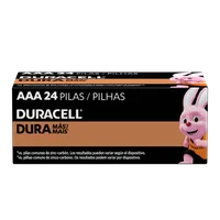 Pilha Alcalina Aaa Pequena Duracell Com 24 Unidades