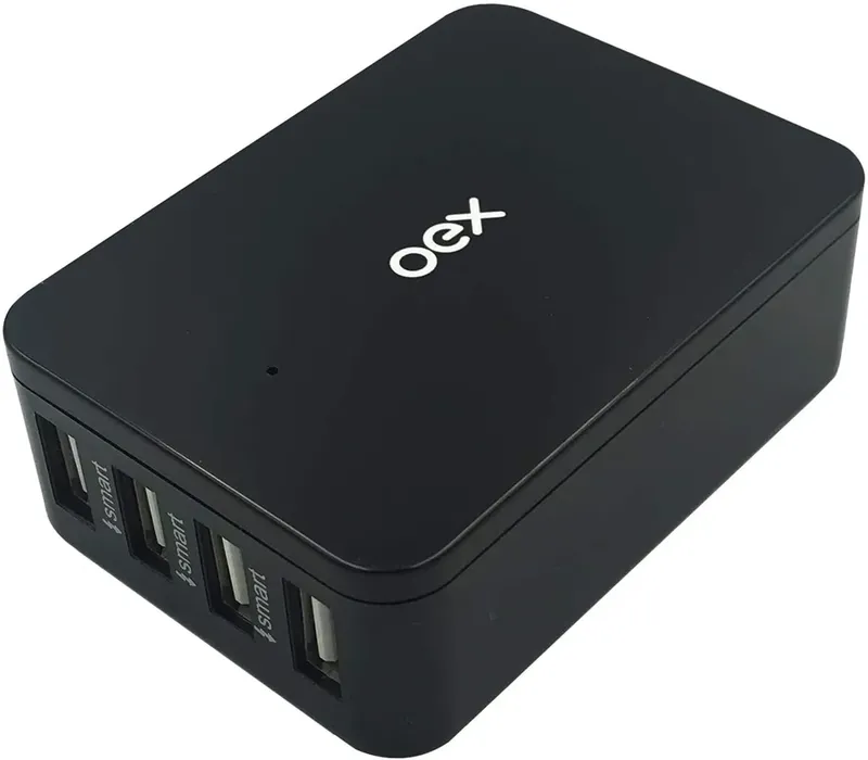 Carregador Oex Usb 4 Em 1 Cg400 Preto - Oex