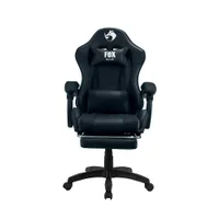 Cadeira Gamer Fox Racer Zerda, Até 120 KG, Apoio De Pé, Ajuste de Altura, Preto