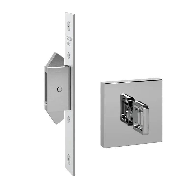 Fechadura Trava De Correr Banheiro Aço Inox Polido Rq2 Ixp Pado