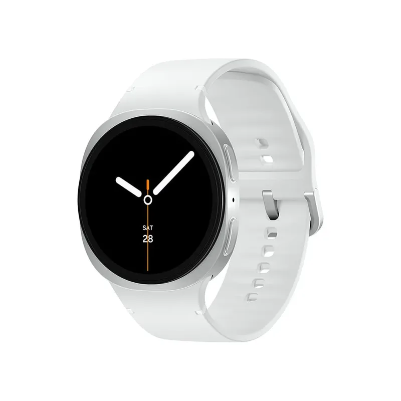 Samsung Galaxy Watch8 Smartwatch 44mm Lte, Galaxy Ai, Tela Em Cristal De Safira Prata
