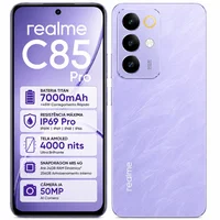 Celular Realme C85 Pro 256gb 4g Dual Chip 24gb Ram Dinâmica Tela AmoLED 120hz 7000mah Nfc Ip69 Snapdragon - Lilás