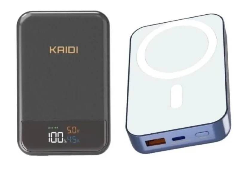 Power Bank Portátil Magnético Magsafe Turbo 10.000mah Kaidi Cinza