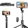 Top Bastão Tripé Pau De Selfie Bluetooth 3 Em 1 Dobrável 360º Com Controle Remoto Para Celular E Câmera – Selfie Stick Compacto Leve Ajustável