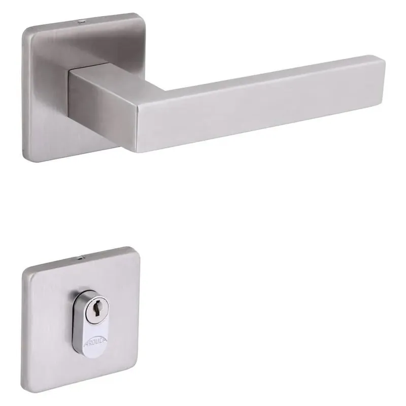 Fechadura Externa Quadratta 55mm Aço Inox Escovado 1098900/55 Ecoline Ie Arouca