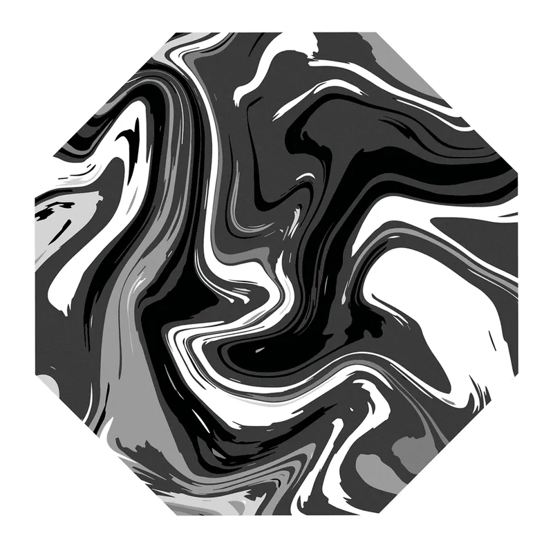Tapete Gamer Premium Protetor De Piso Quarto Escritório - New Preto E Branco