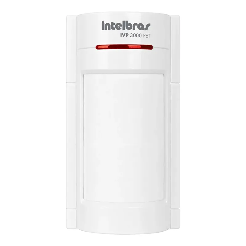 Sensor De Presença Intelbras Infravermelho, Detecção Até 12M, Com Fio Duplo Pir, 2 Níveis De Sensibilidade - IVP 3000F