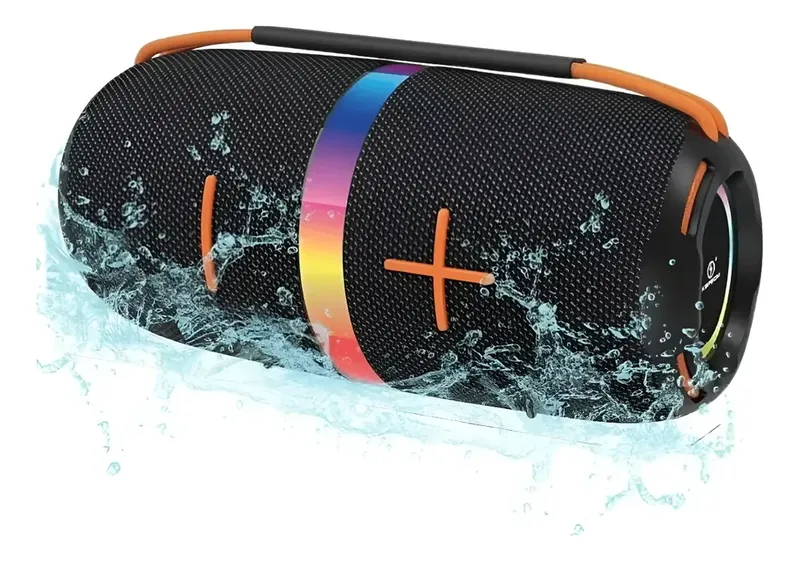 Caixa De Som Bluetooth A Prova D'água - Excelente Som Preto