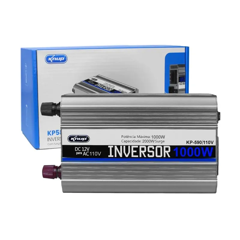 Inversor De Tensão 1000w 110v Função Ups Onda Trapezoidal Pwm